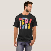 T-shirt Teaching Future Artists Groovy Retro Back To Schoo (Devant entier)