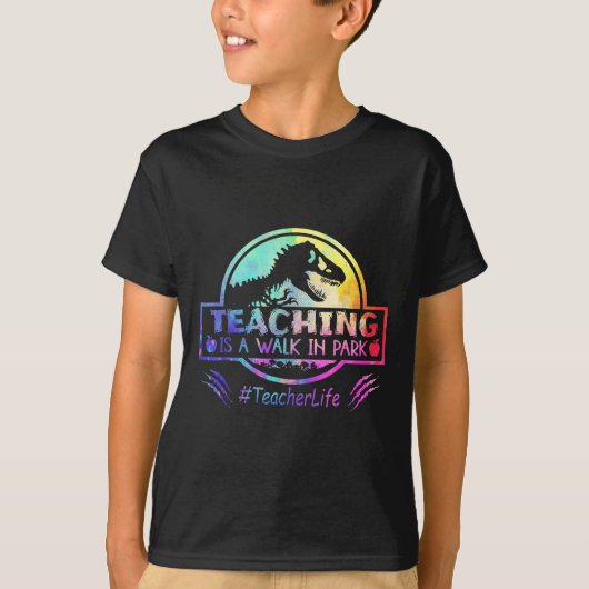 T-shirt Teaching Is A Walk In Park (Devant)