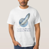 T-shirt Teaching Words, Inspiring Worlds (Devant)