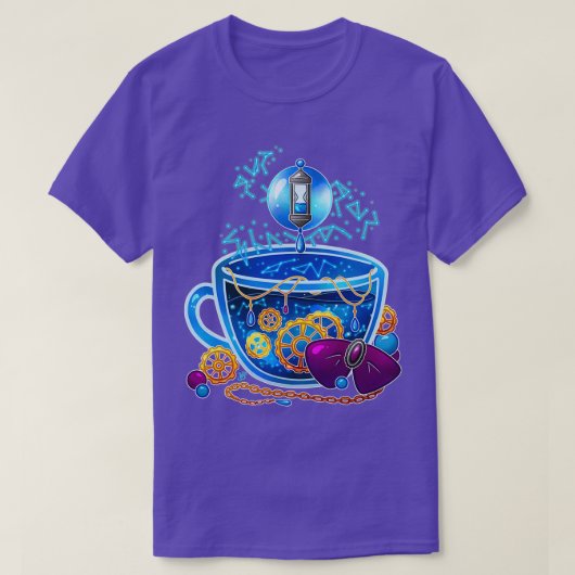 T-shirt Teacup Blue Moon (Design devant)