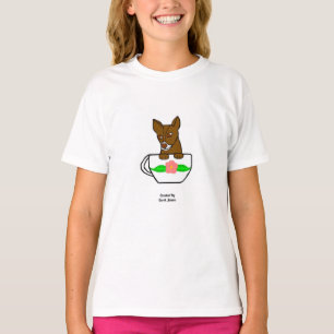 T-shirt Teacup Chihuahua Girls White Basic T Shirt