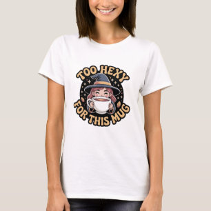 T-shirt Teacup confortable de sorcière d'automne