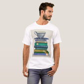 T-shirt Teacup et livres 2 (Devant entier)