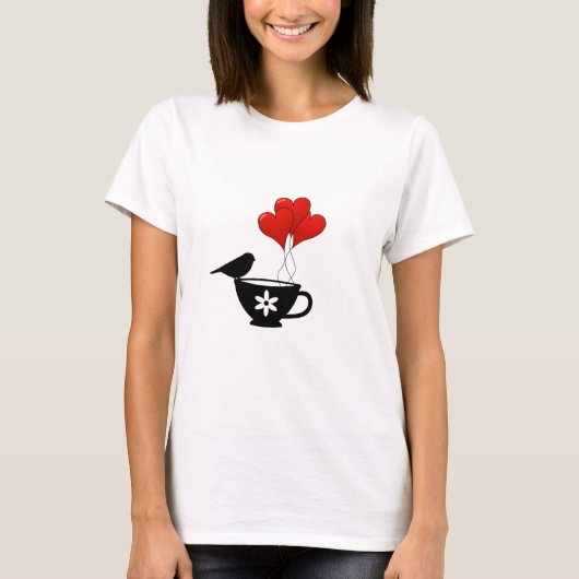 T-shirt Teacup of Hearts (Devant)