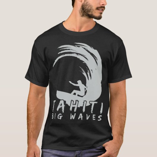 T-shirt Teahupoo-Tahiti-Big-Waves-Tshirt-21863270 (Devant)