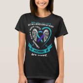 T-shirt Teal Purple Suicide Awareness Ribbon Niece Memoria (Devant)