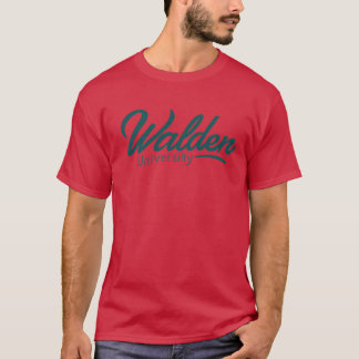 T-shirt Teal Script Walden University