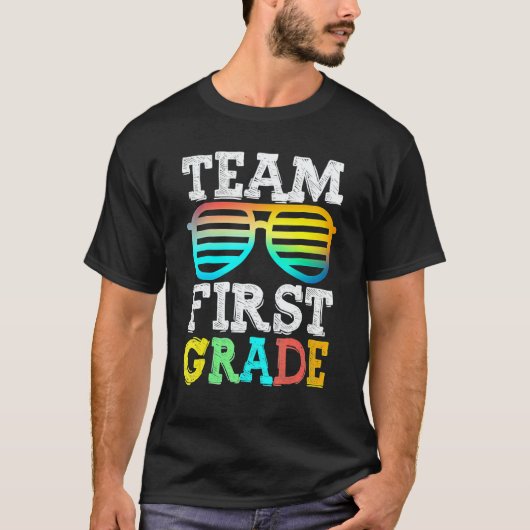 T-shirt Team 1st Grade Squad First Teacher Student Back To (Devant)