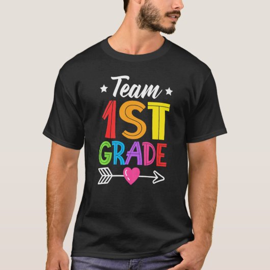 T-shirt Team 1st Grade Teacher Student Kid Back To School (Devant)