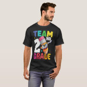 T-shirt Team 2nd Grade Teacher Boys School Second Grade Sq (Devant entier)
