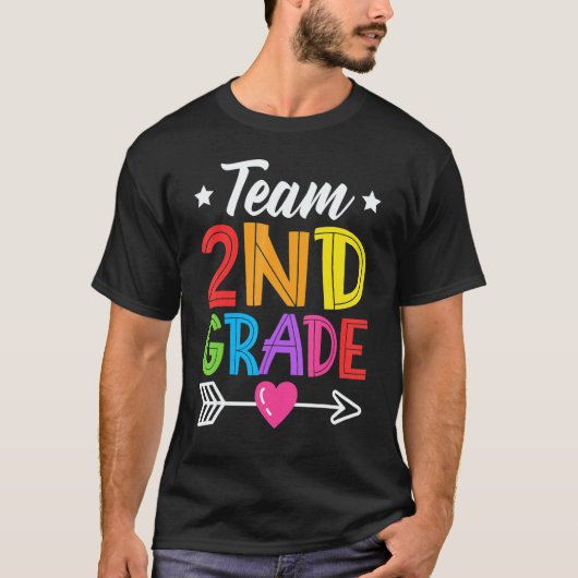 T-shirt Team 2nd Grade Teacher Student Kid Back To School (Devant)