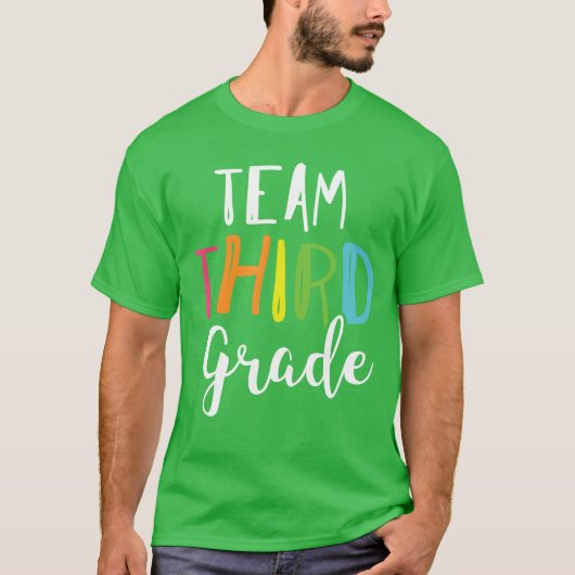 T-shirt Team 3rd Third Grade Teacher Back To School Top (Devant)