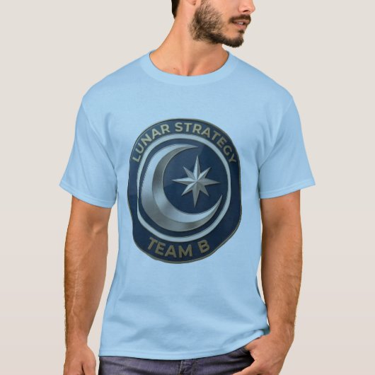 T-shirt Team B Lunar Strategy Emblem | Moon & Star (Devant)