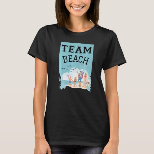 T-shirt Team Beach Family Premium (Devant)