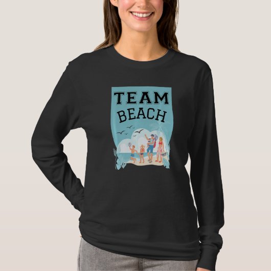 T-shirt Team Beach Family Premium (Devant)