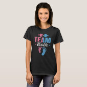 T-shirt Team Both for a Gender Reveal Parents (Devant entier)