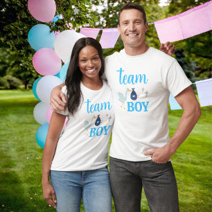 T-shirt Team Boy Blue Genre Revela Party Unisex