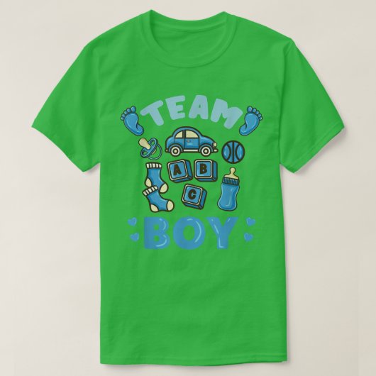 T-shirt Team Boy Genre Reveal Boy 663 (Design devant)