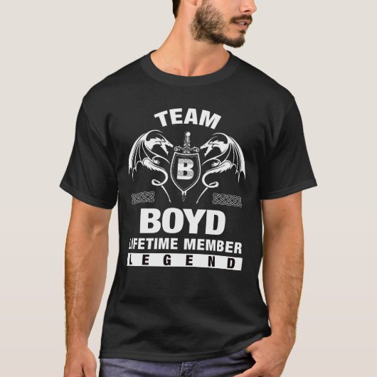 T-shirt Team BOYD - Membre à vie (Devant)