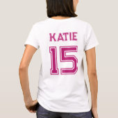 T-shirt Team Bride Jersey - Custom Name & Number Bachelore (Dos)