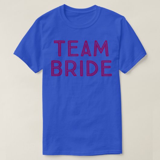 T-shirt TEAM BRIDE rose 3 (Design devant)