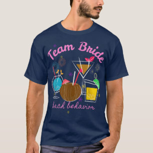 T-shirt Team bride Wedding Bridesmaid Bachelorette bridal