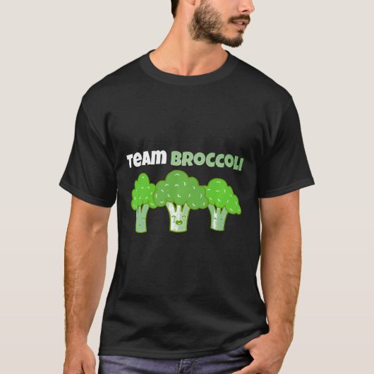 T-shirt Team Broccoli Adorable Vegetables Cute (Devant)