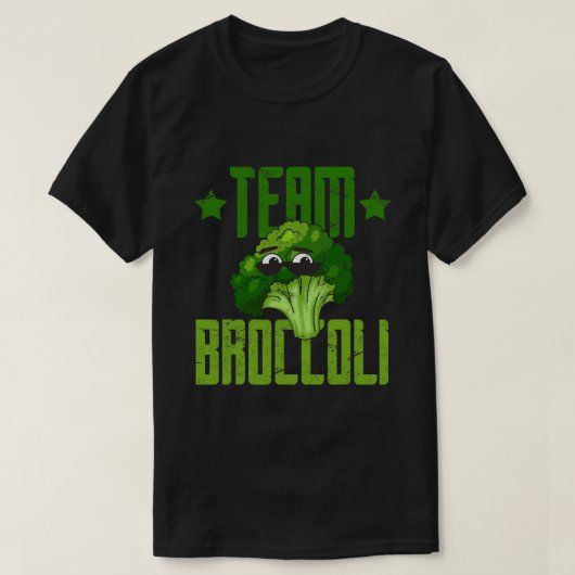 T-shirt Team Broccoli Cool Broc avec Shades Go Vegan (Design devant)