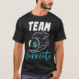 T-shirt Team Burnouts Team Boy Baby shower Genre Reveal P