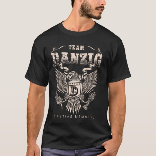T-shirt Team Danzig Membre à vie - Nom Danzig (Devant)