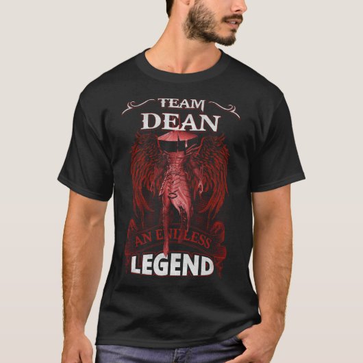 T-shirt Team DEAN - Une LÉGENDE sans fin (Devant)