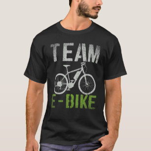 T-shirt Team Ebike Cycliste Vélo Équitation Vélo Vélo Bicy