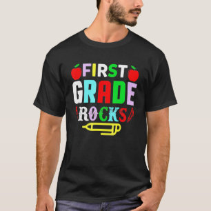 T-shirt Team First Grade Hello 1st Grade Rocks Back To Sch