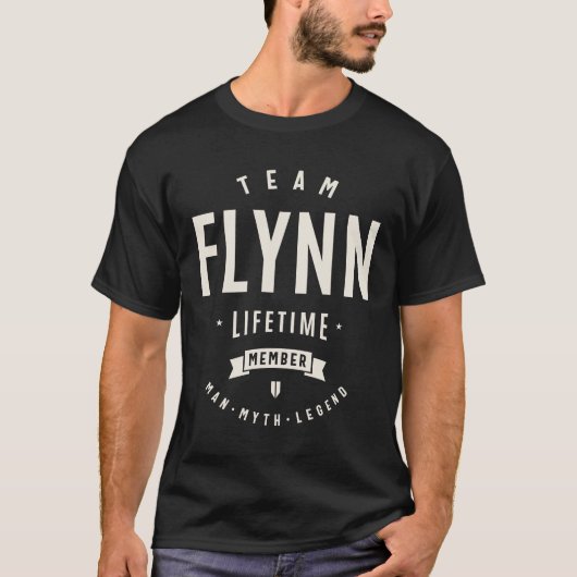 T-shirt Team Flynn Membre à vie Funny Nom Flynn (Devant)