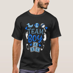 T-shirt Team Gender Reveal Py K Blue Baby Announcet