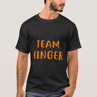 T-shirt Team Ginger Design Fundy Redhead Design Pour Ginge