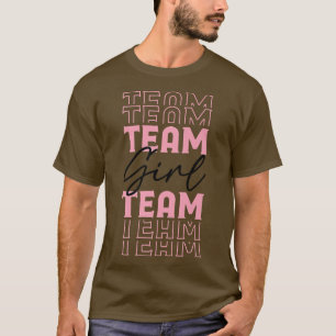 T-shirt Team Girl Genre Reveal Party Pink Baby Annonces