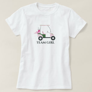 T-shirt Team Girl Modern Golf Baby Genre Reveal Par tee