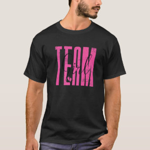 T-shirt Team Girl Parents géniaux Gende Baby shower Party