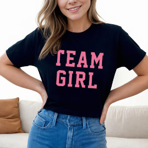 T-shirt Team Girl Pink Baby Genre Reveal Party