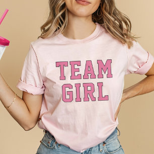 T-shirt Team Girl Pink Baby Genre Reveal Party