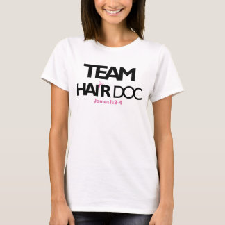 T-shirt Team Hair Doc White (Bella)