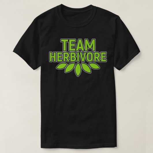 T-shirt Team Herbivore Protein végétarien Activisme végéta (Design devant)