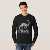 T-shirt Team Herbivore Vegan Brontosaurus Vegetarian Plant (Devant entier)