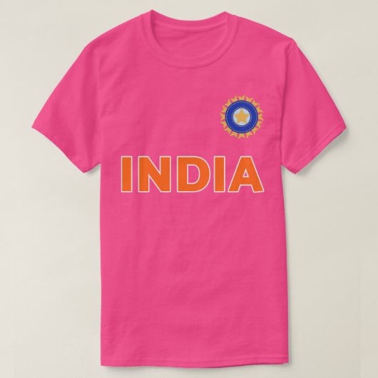 T-shirt Team India Cricket Jersey Pour Les Ventilateurs De (Design devant)