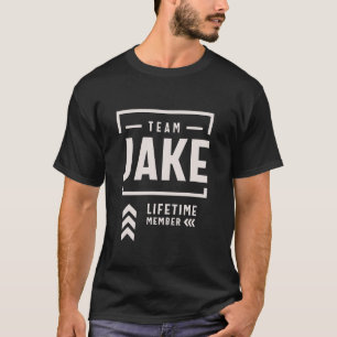 T-shirt Team Jake Lifetime Membre Funny Nom Jake
