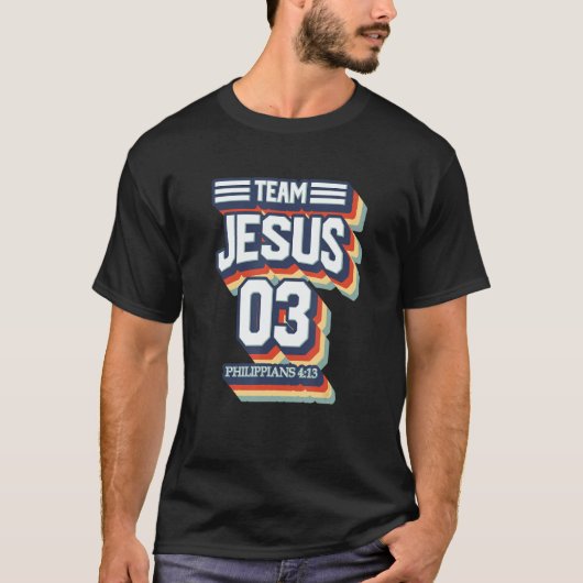 T-shirt Team Jesus No 03 Warrior Member Christian Men Wome (Devant)