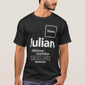 T-shirt Team Julian Lifetime Membre Funny Nom Julian (Devant)