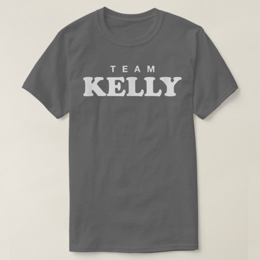 T-shirt Team Kelly Personalized Surname Bride Groom Family (Design devant)