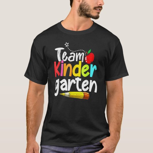 T-shirt Team Kindergarten Happy Back To School Teacher Stu (Devant)
